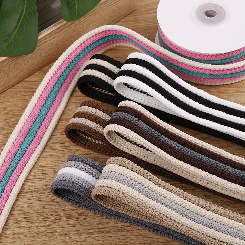 5 Yards 35MM Knit Stripe Colorful Ribbons Hair Bows DIY Crafts Handmade Accessories Clothing footwear Hat Materials