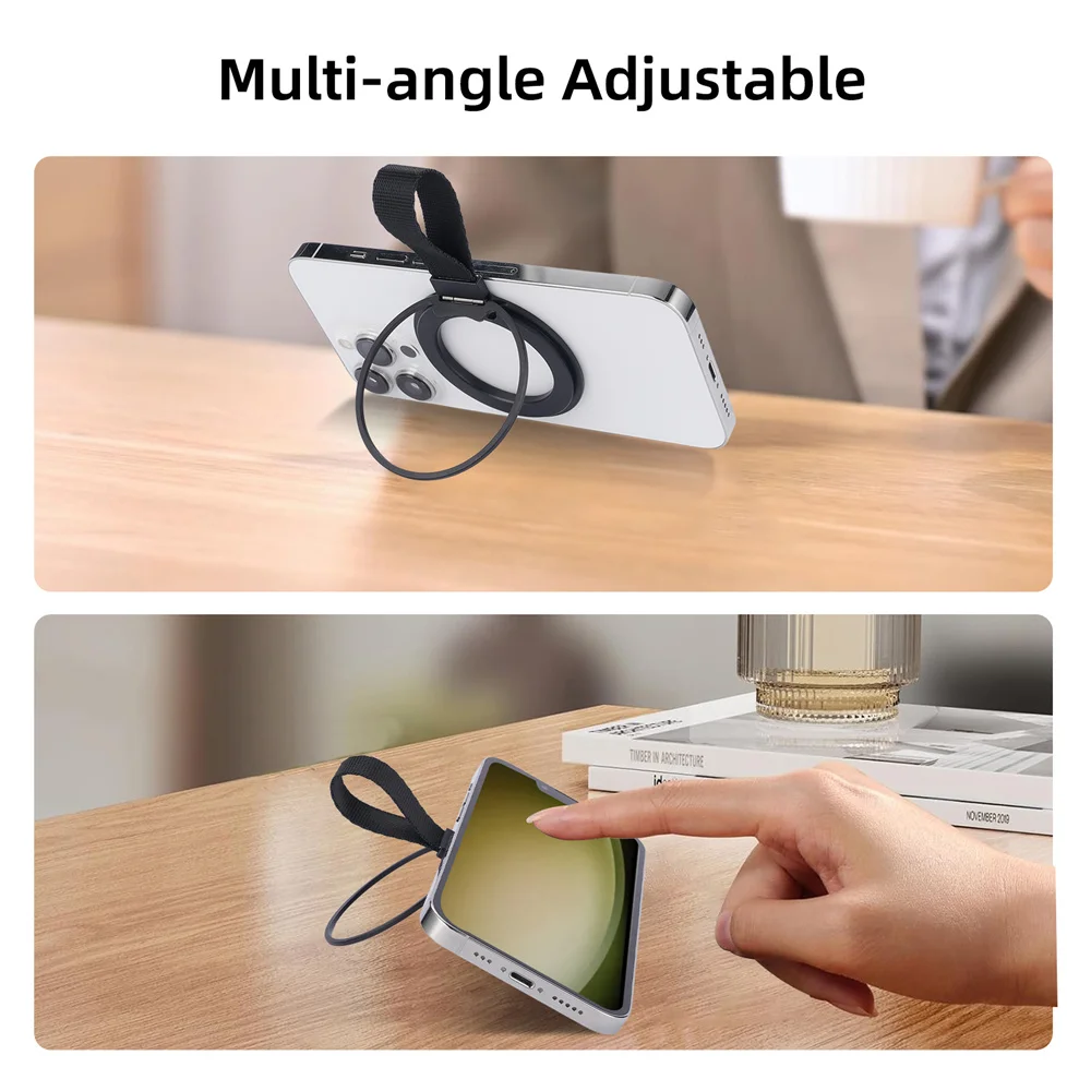 Nuovo supporto per anello magnetico per telefono per MagSafe supporto per cellulare con magnete ad anello per iPhone 15 14 Pro Max supporto per anello per dito Samsung