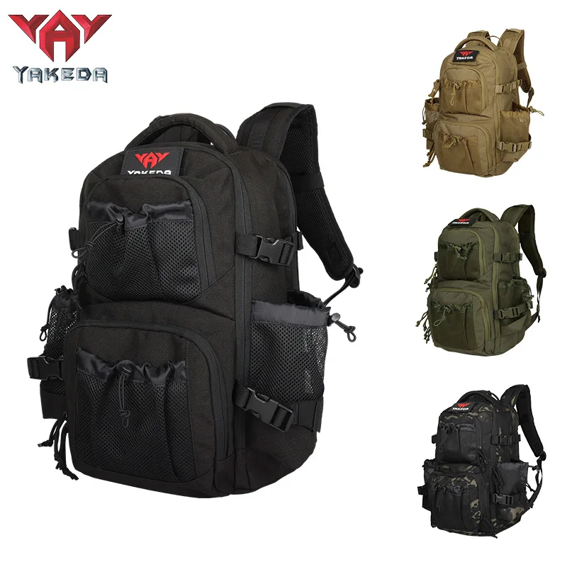 

Yakeda Tactical Bag MOLLE Function Outdoor Mountaineering Sports Backpack Waterproof Wear-Resistant Load Reduction