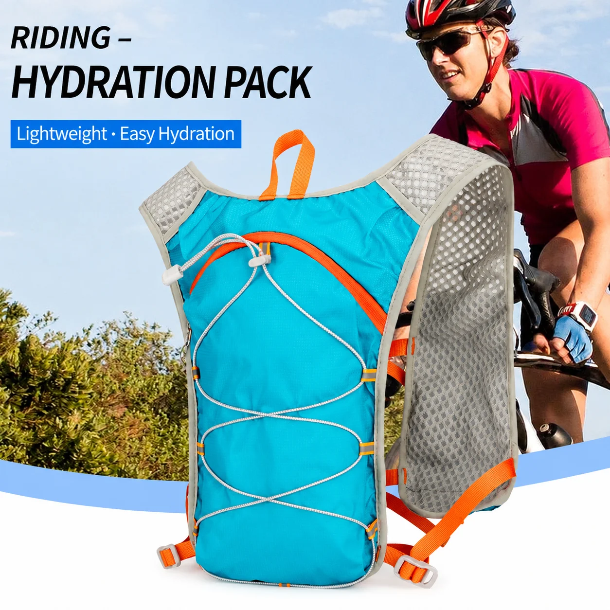 Ultra Light Trail Running Backpack Hydration Pack for Hiking Cycling Outdoor Sports Breathable