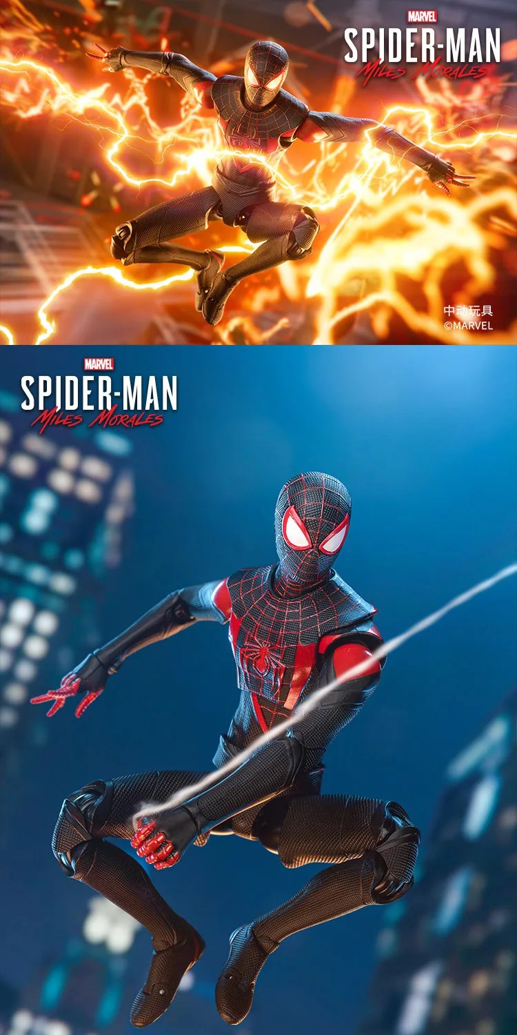 ZD TOY SpiderMan Series PS4 Game Spiderman SpiderMan Anti-OCK suit SpiderMan Velocity suit SpiderMan 2099 suit Miles Morales