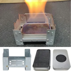 Outdoor Alcohol Stove Stainless Steel Mini Alcohol Furnace Portable Lightweight Alcohol Burner for Camping Picnic