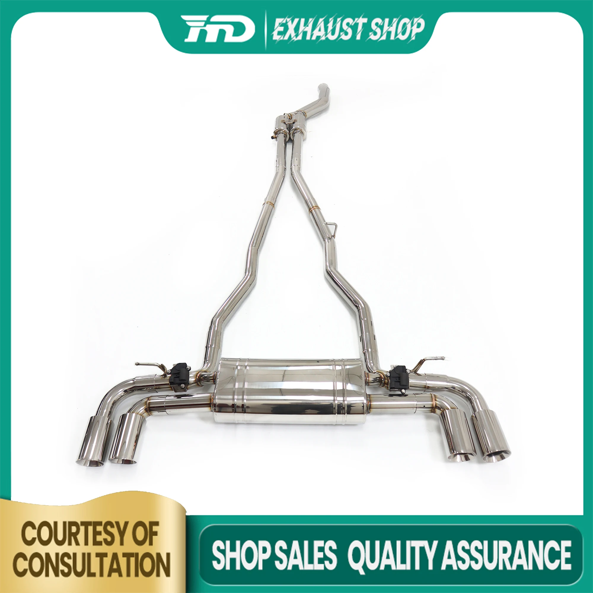HMD high performance catback for BMW 540I G30 3.0T exhaust system Stainless steel With electronic valve Car Accessories