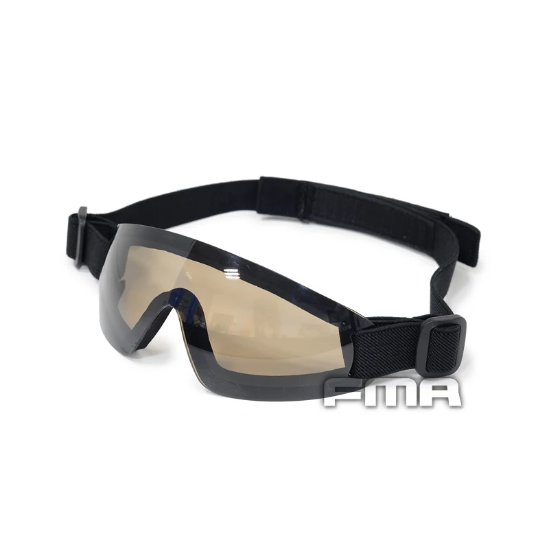 FMA – lentille de protection Anti-buée pour chasse tactique, lunettes confortables à profil bas, sangle de tête réglable à dégagement rapide