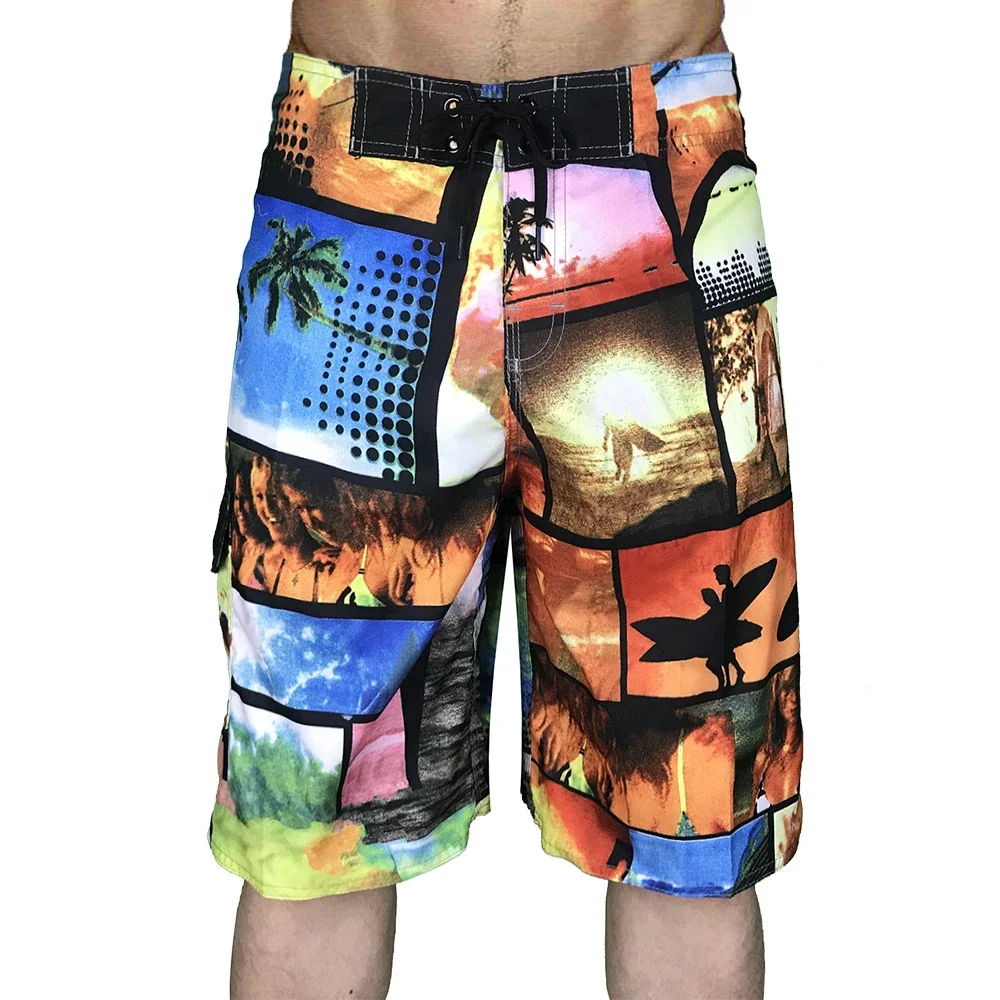 Board Shorts Männer Bademode Schnell Trocknend Badehose Männer De Bain Homme Bermuda Strand Surfen Shorts Männlichen Badeanzug