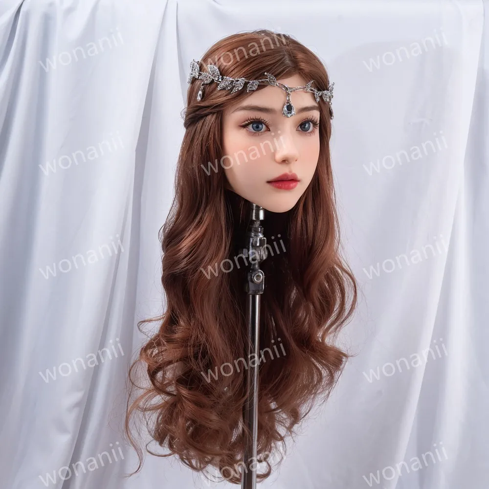 قالب الرأس، يستخدم لتصفيفة شعر شخصيات الرسوم المتحركة، يرسل عشوائيًا، نماذج رأس أنثى، مادة TPE، هدية عيد الميلاد