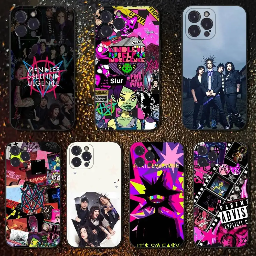 

Msi Mindless Self Indulgence Phone Case For iPhone 16,15,14,13,12,11 Plus,Pro Max,XS,X,XR,SE,Mini,8,7,Soft Silicone Black Cover