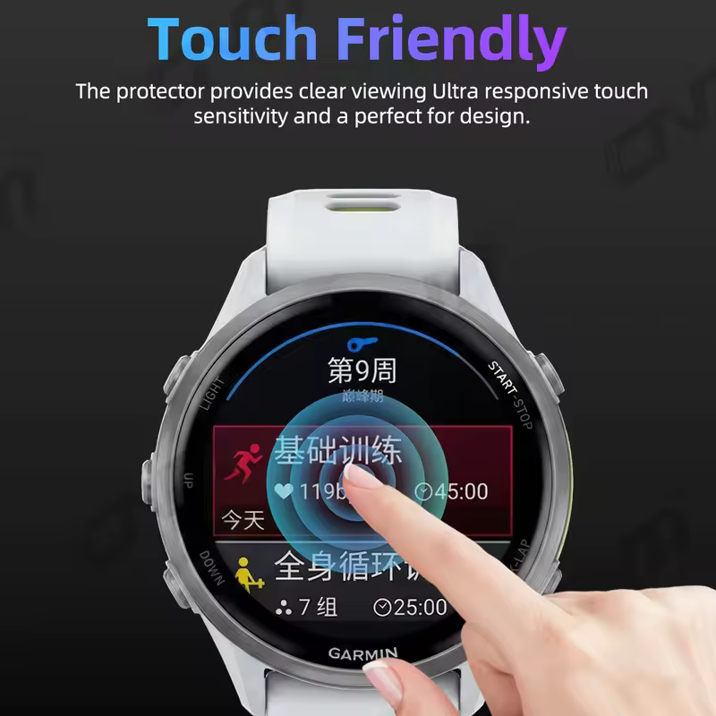 Screen Protector for Garmin Forerunner 970 570 965 265 265S 42mm 47mm, Full Cover Anti-scratch Protective Film (NOT Glass) - Image 3