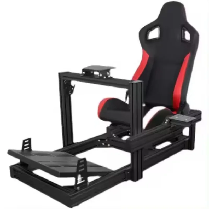 High Quality Aluminum Profiles Sim Racing Cockpit 4080 With Seat Cockpit Sim Racing Full Setup Steering Wheel Gaming Simulator