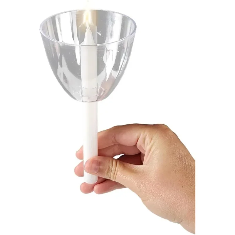 

Прозрачные защитные приспособления для подсвечников — (упаковка из 1000 шт.) Восковая ловушка для подсвечников, удобная для церковной энергии