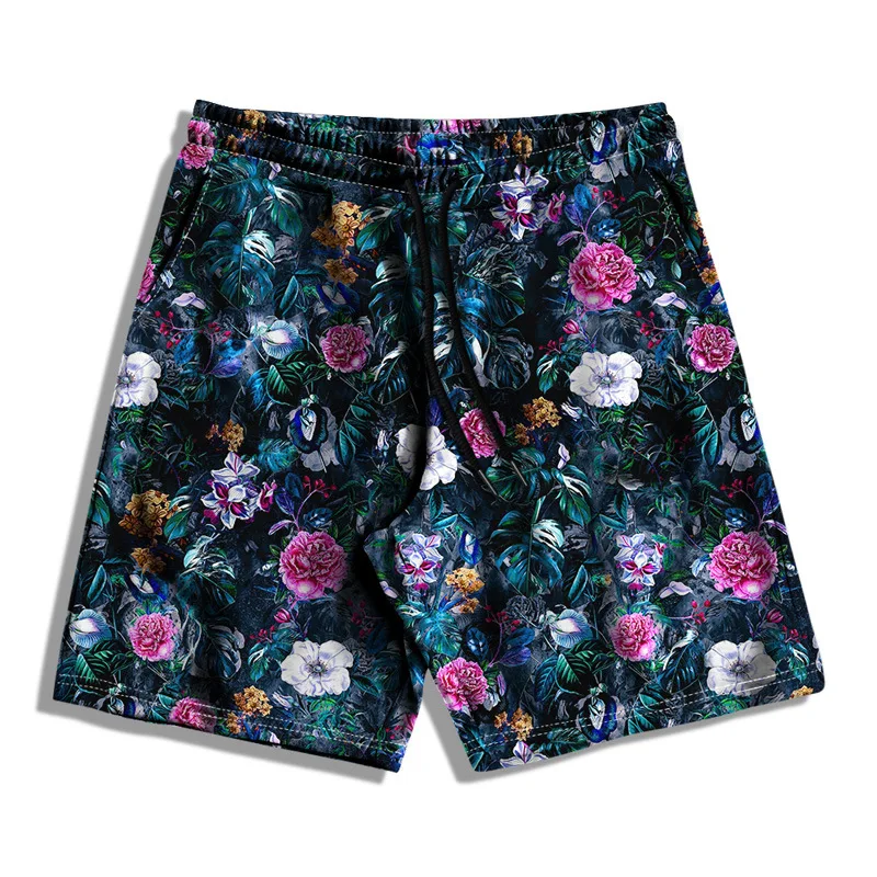 زهرة الأزهار ثلاثية الأبعاد طباعة هاواي مجلس السراويل الرجال المتضخم تصفح الشاطئ السراويل الرياضية ملابس السباحة المايوه جذوع الاطفال الملابس