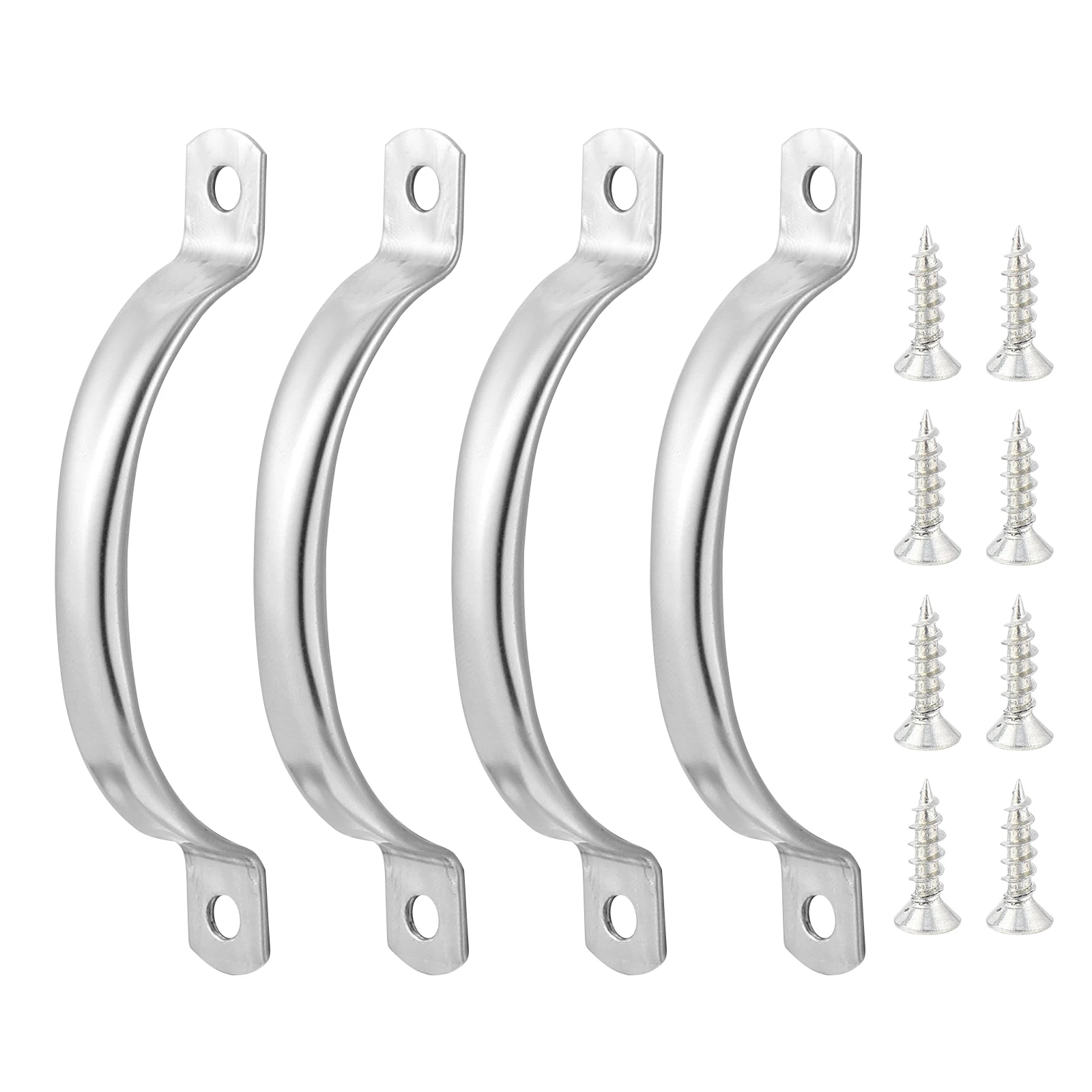 

24 Pcs Stainless Steel Cabinet Knobs Drawer Handles Hollow Tube Design Long Lasting Easy Install Hardware Accessories