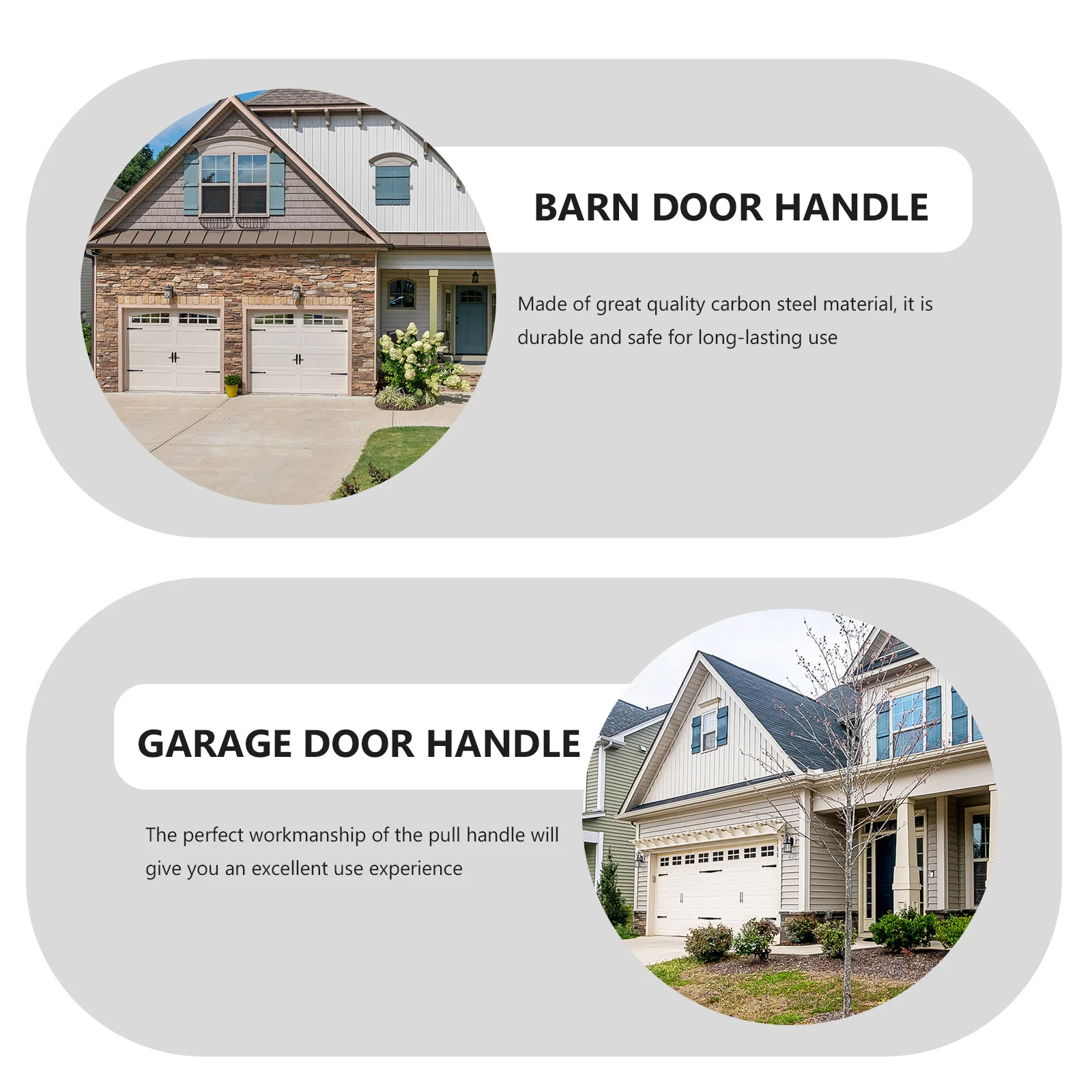 

1Set Magnetic Garage Door Pull Handle Durable Decorative Fake Knob Comfortable Smooth Easy Install Garage Door Handle