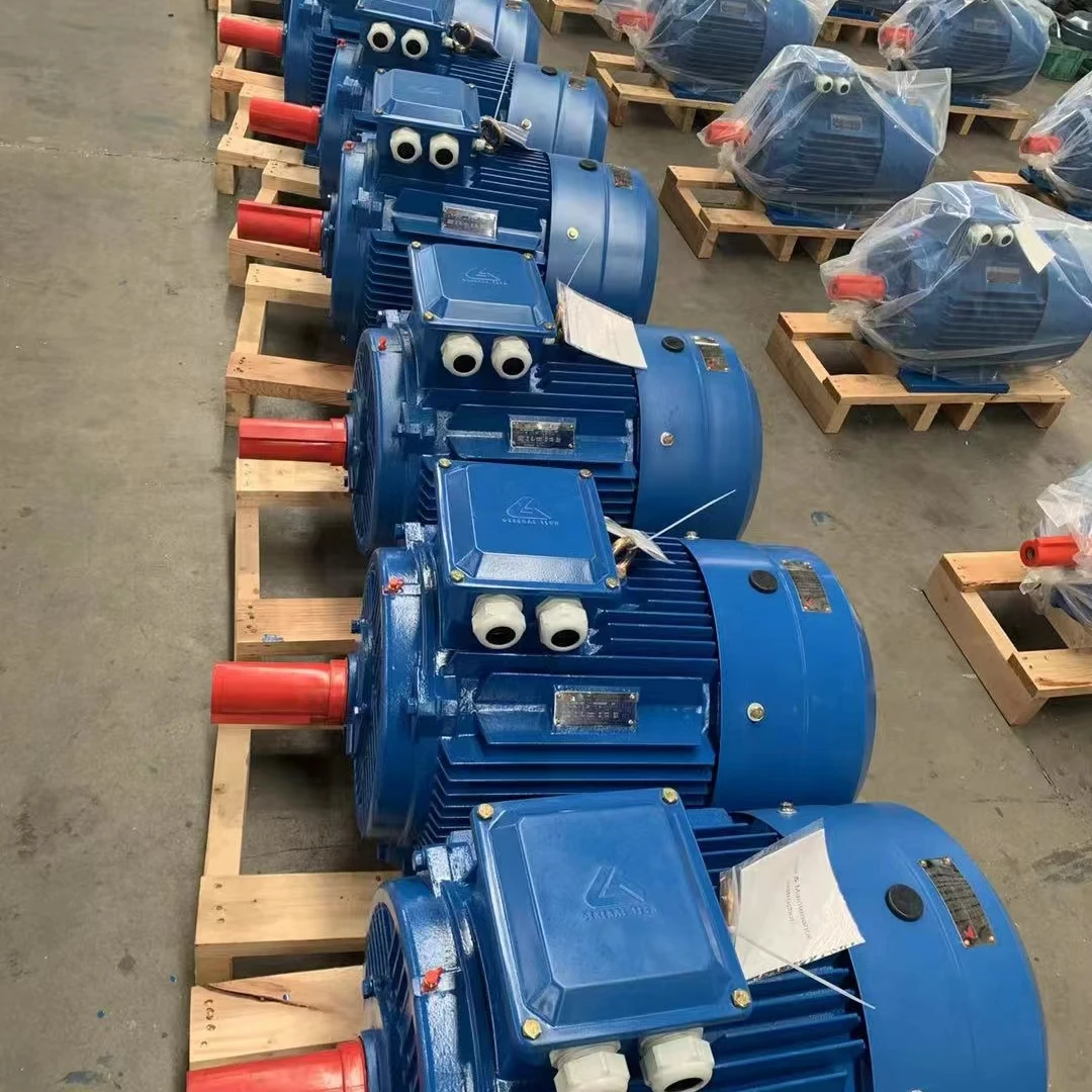 سلسلة YE2 عالية الكفاءة 45KW 60hp محرك غير متزامن ثلاثي الطور 50 هرتز تردد قفص السنجاب شهادة IE2