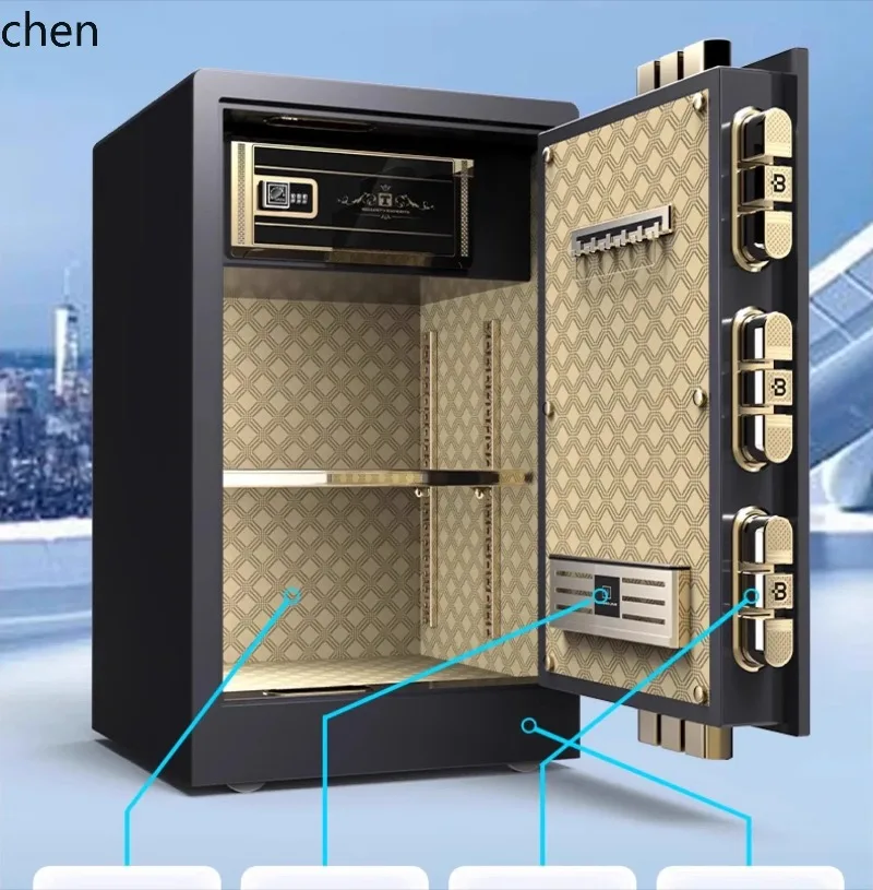d9 Safe Box Home Small Anti-theft Fingerprint Password Safe Box Office