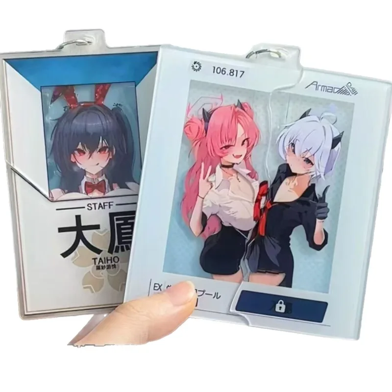 Anime-Schlüsselanhänger aus Acryl mit exquisitem Geschenkanhänger, Rucksack-Dekoration und Ausstellungsstück – Detail 2