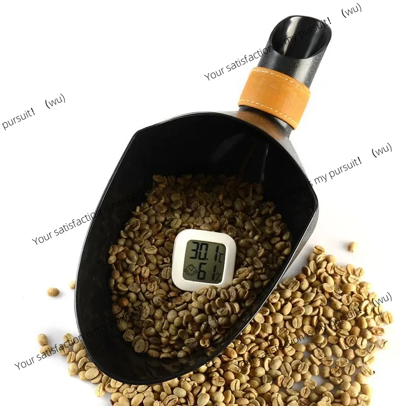 1PCS Coffee Bean Shovel Scoop for Commerical Coffee Beans Scale Measure Filling Scooper ABS Plastic Black Capacity of 1/1.5/2kg