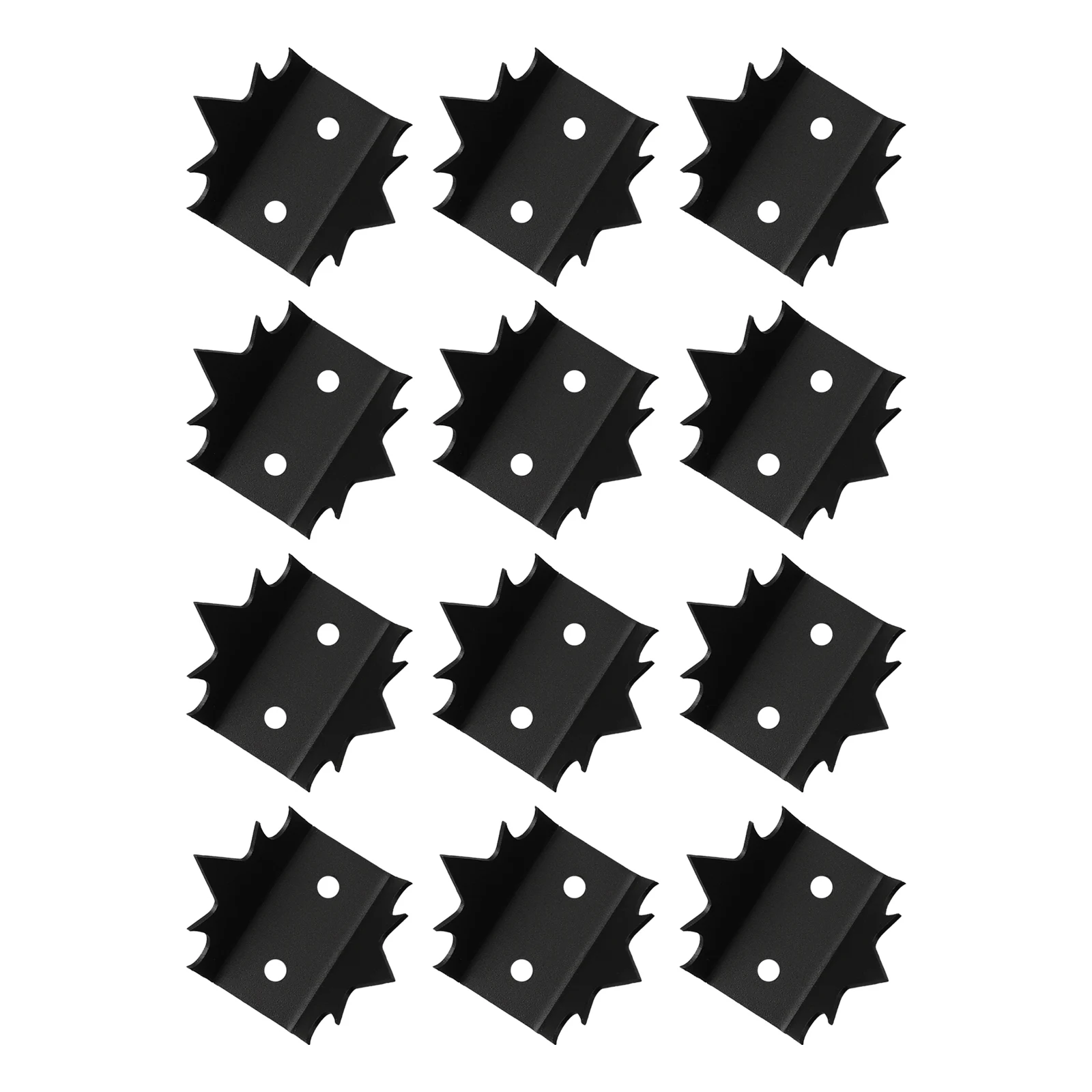 

12pc Intruder Deterrent Fence Wall Metal Spikes Security Fence Spikes Anti-Theft Anti-Intruder Protection Security Tool