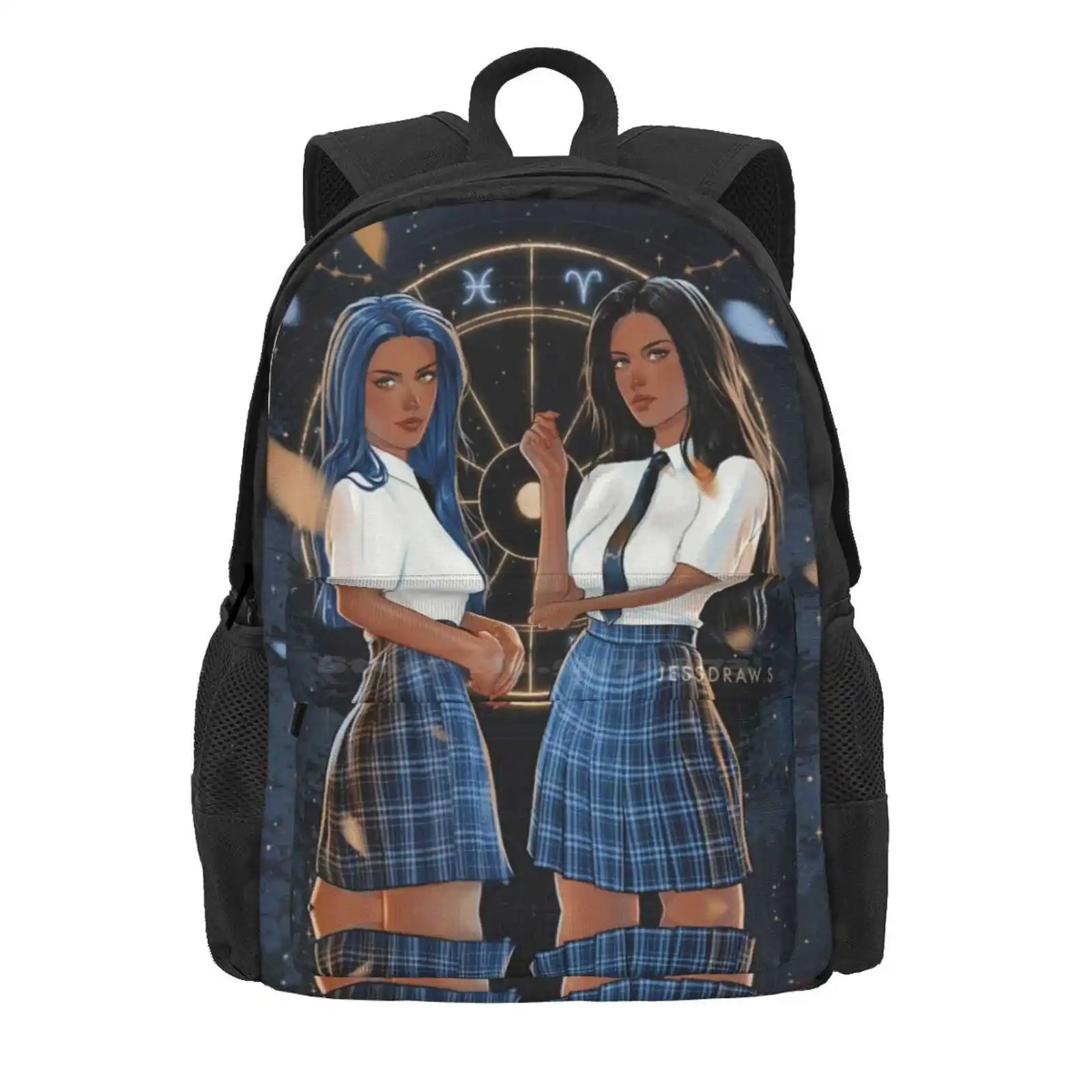 The Vega Twins. Hot Sale Schoolbag Backpack Fashion Bags Darcy Vega Tory Vega Vega Twins Zodiac Academy Bluelance Torydarius