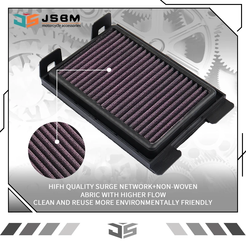 

JSBM High Flow Air Filter Cleaner For Honda CBR250R CBR250 ABS 2011 2012 2013 CBR300R CB300F CBR300 CBR 300 250 F R 2015 - 2018