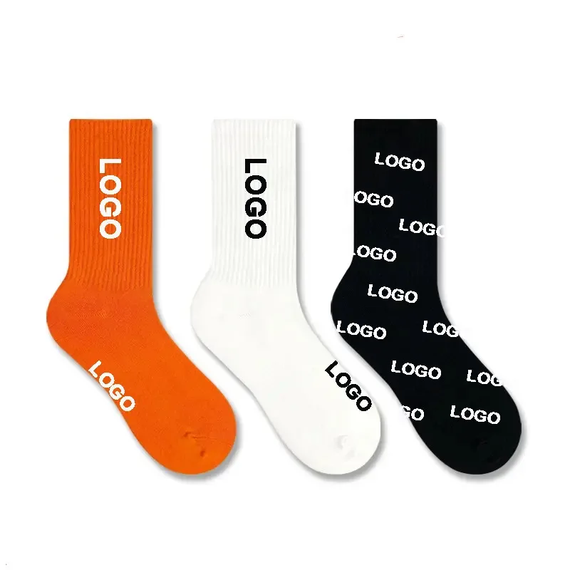 Customized Sports Socks Basketball Football Sock Personalized LOGO Running Sock 38-46cm Men Women Custom Your Design 100Pairs