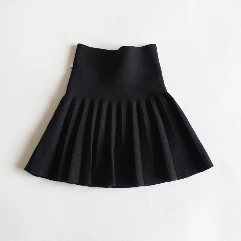 1pcs Girls Knit Skirts Baby Autumn Winter Princess Pleated Skirts Childrens Student High Waist Mini Tutu Skirts Kids Solid Dress 5 1pcs Girls Knit Skirts Baby Autumn Winter Princess Pleated Skirts Childrens Student High Waist Mini Tutu Skirts Kids Solid Dress 5