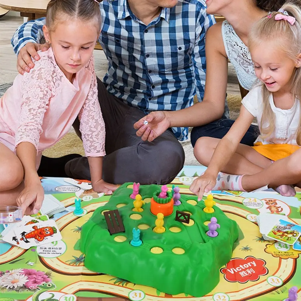 Interessante concorso di fondo di coniglio di plastica Verde Due giocatori Vs Gioco di puzzle per bambini Tartaruga Regali per bambini