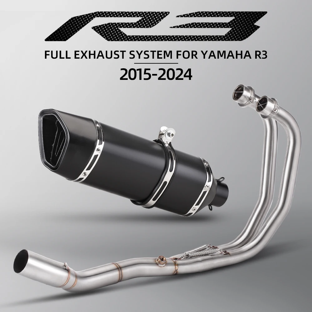 

Project Racing-S with db killer For Yamaha YZF R3 R25 MT03 2015-2024 Years Motorcycle Exhaust Escape Moto Modified Full Systems