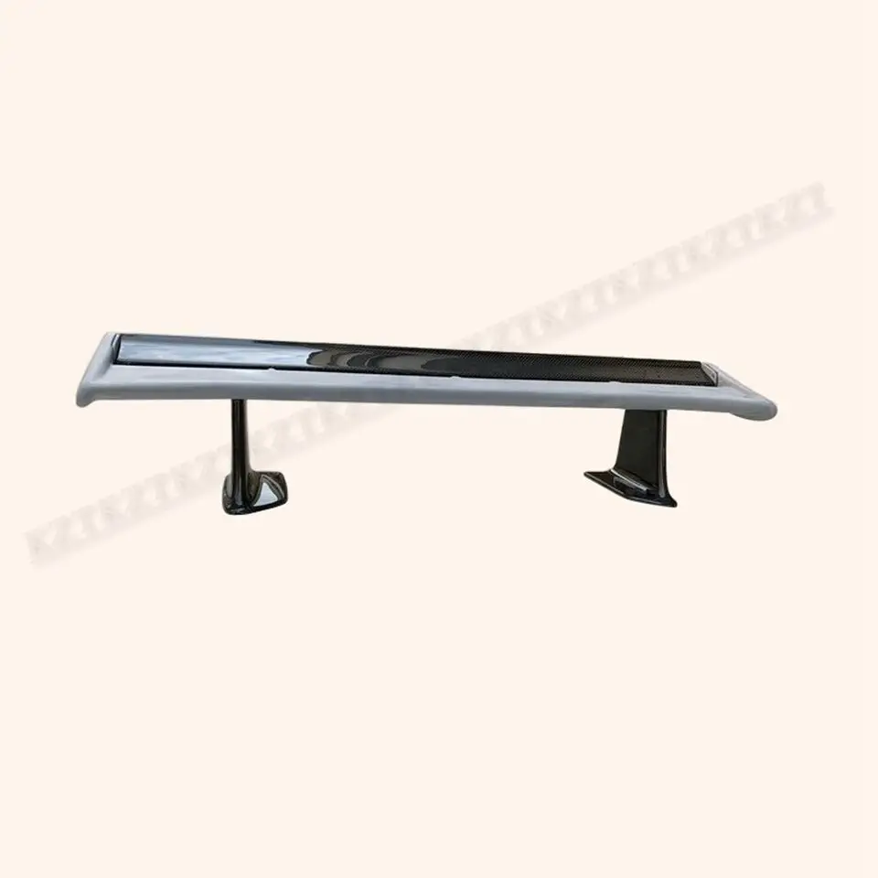 For Nissan Skyline R34 GTR OEM Spoiler with JUN  Partial Carbon Fiber blade+caps