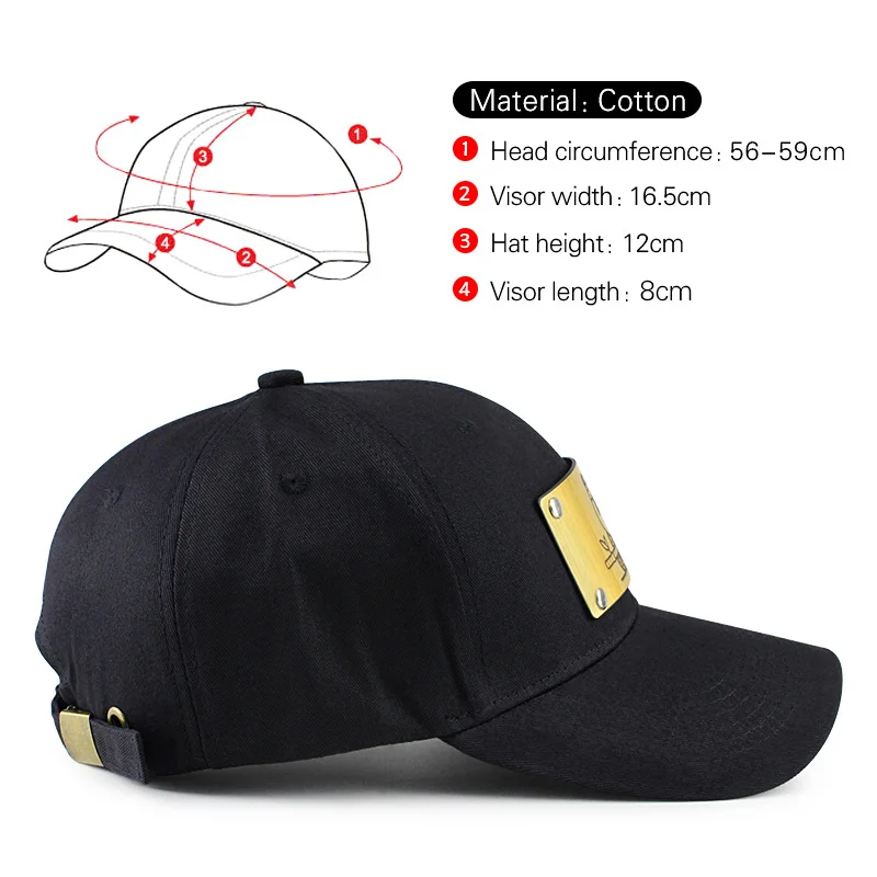 Custom Cotton Baseball Cap Men Women Popular Hat Outdoor Adjustable Sports Visors Cap High Quality Peaked cap Unisex hip-hop cap