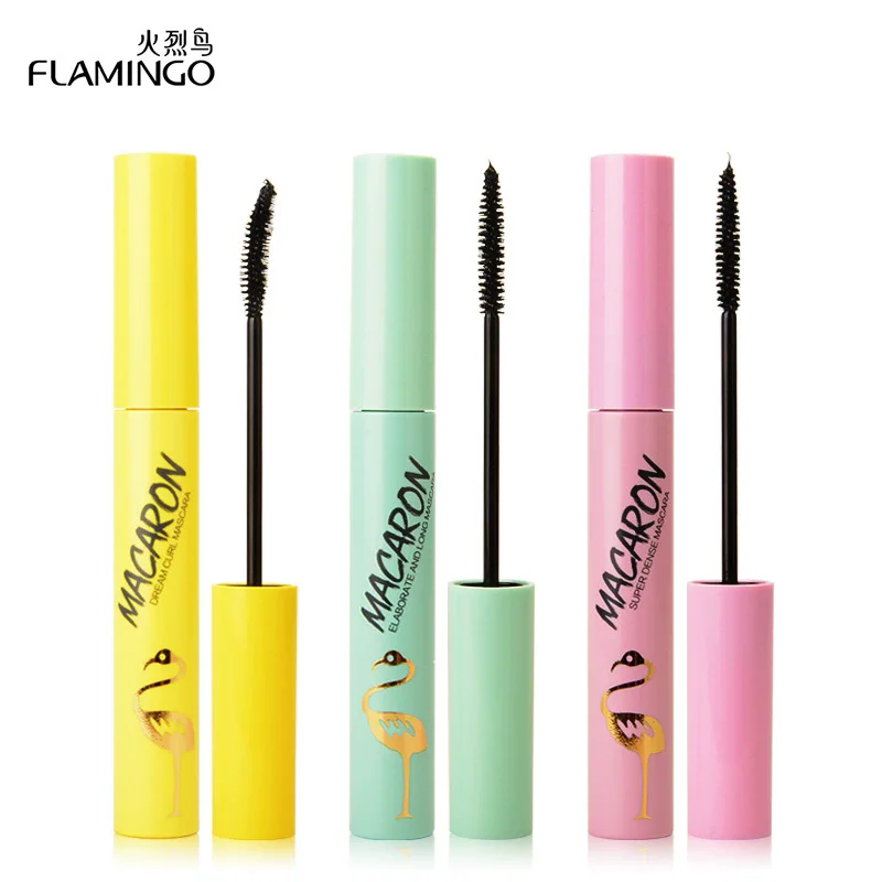 มาสคาร่าแบบน้ำ Flamingo Macaron Crisscross Bristles แห้งเร็ว ติดทนนาน กันน้ำ ช่วยให้ขนตาโค้งงอน หนาขึ้น แต่งหน้า