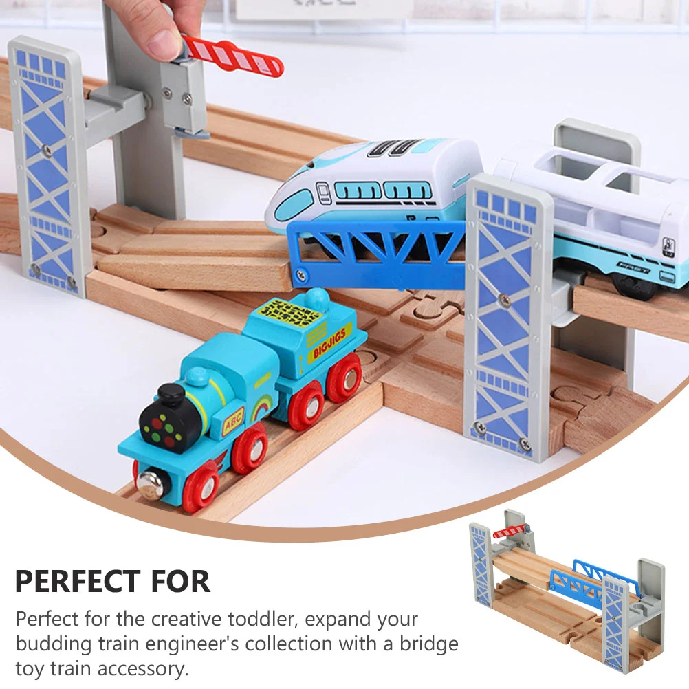 Track Bridge Wooden Railway Railroad Train Tracks Toys Overpass Type