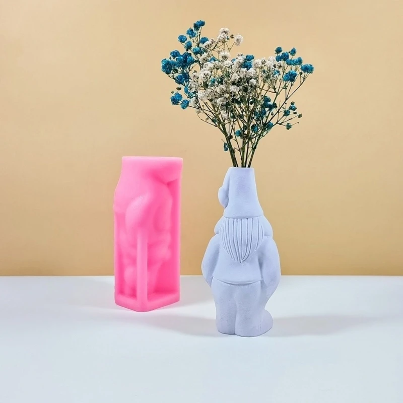 Silicone Flower Pots Mold Epoxy Resin Molds Gnome Pen Holder Holder Drop shipping
