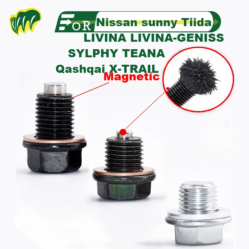 

For Nissan sunny Tiida LIVINA LIVINA-GENISS SYLPHY TEANA Qashqai X-TRAIL Engine Oil Drain Plug Sump Drain Nut Oil Drain Bolt