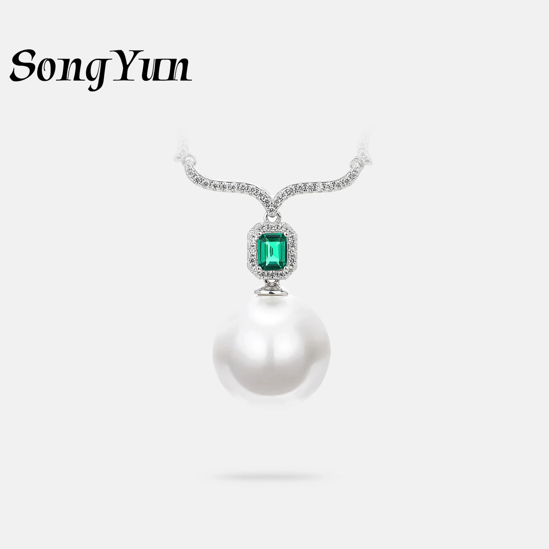 

SongYun Jewelry 925 Sterling Silver Pendant Necklace HCD Gemstones Luxury 925 Sterling Silver Necklace Pendants Accessories