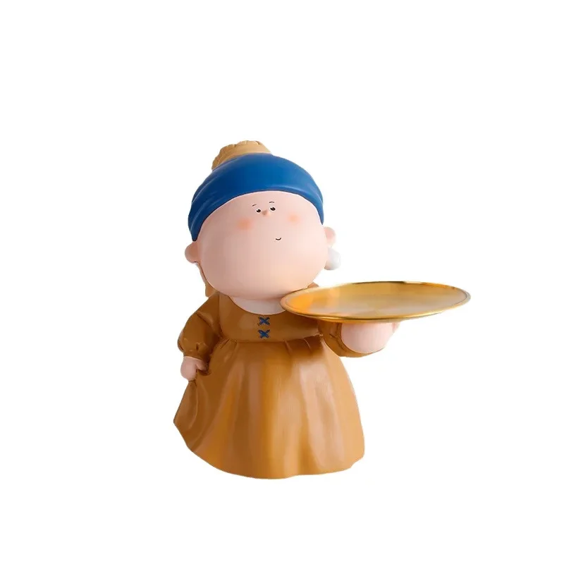 

Decoration tray Art Museum Entrance Home Furnishing Artist Living room Wine cabinet Large key storage Ornament Entry resin