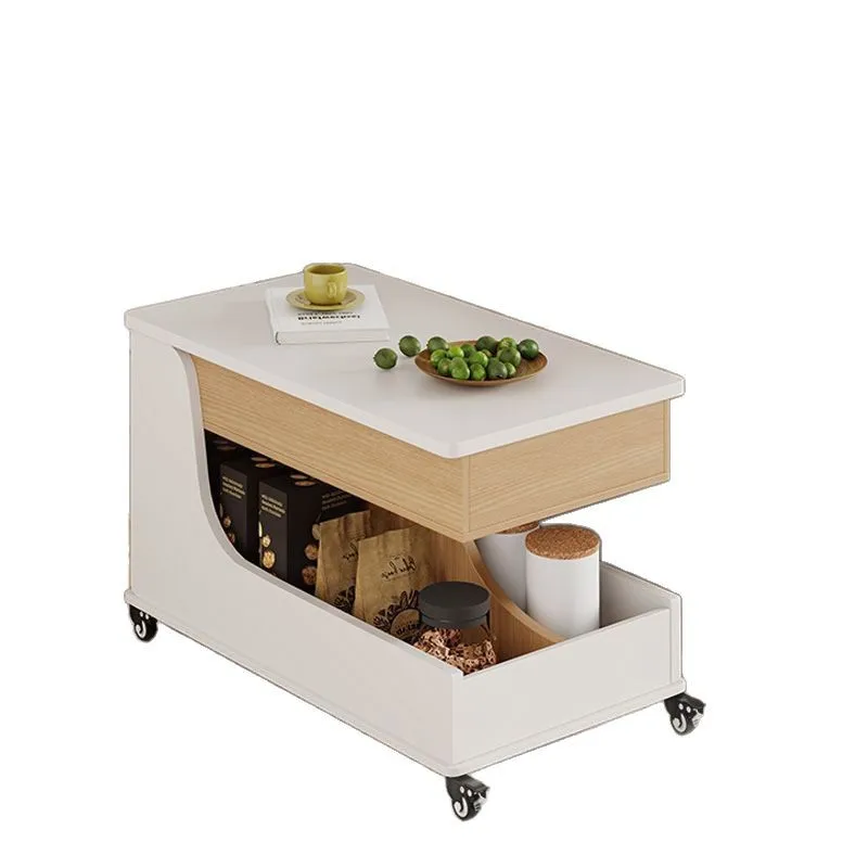 

Lifting coffee table living room sofa mobile with wheel edge few household small apartment trolley storage rack small table
