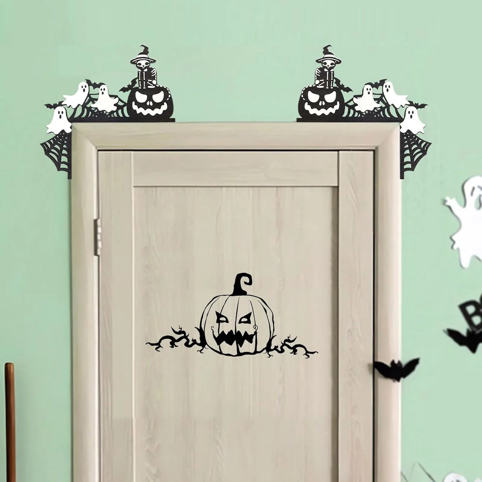 

Halloween Wooden Door Frames Front Door Border Decorations Halloween Home Decorations Door And Window Corner Decorations