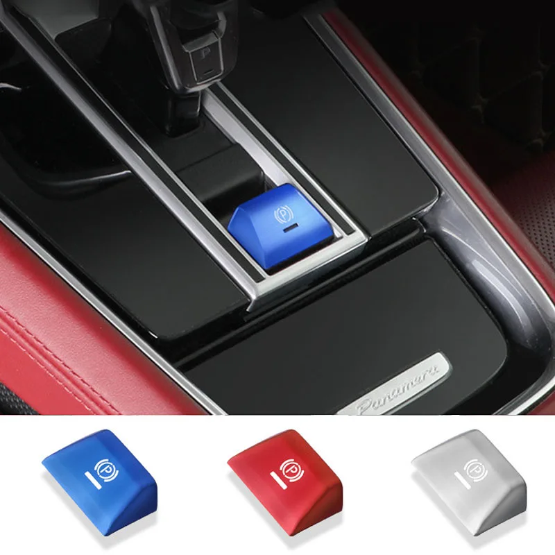 New Luxury Crystal Car Gear Shift Knob Handle Replace For Porsche Cayenne 2023 2022 2021 2019 2018 Electronic Brake Cover