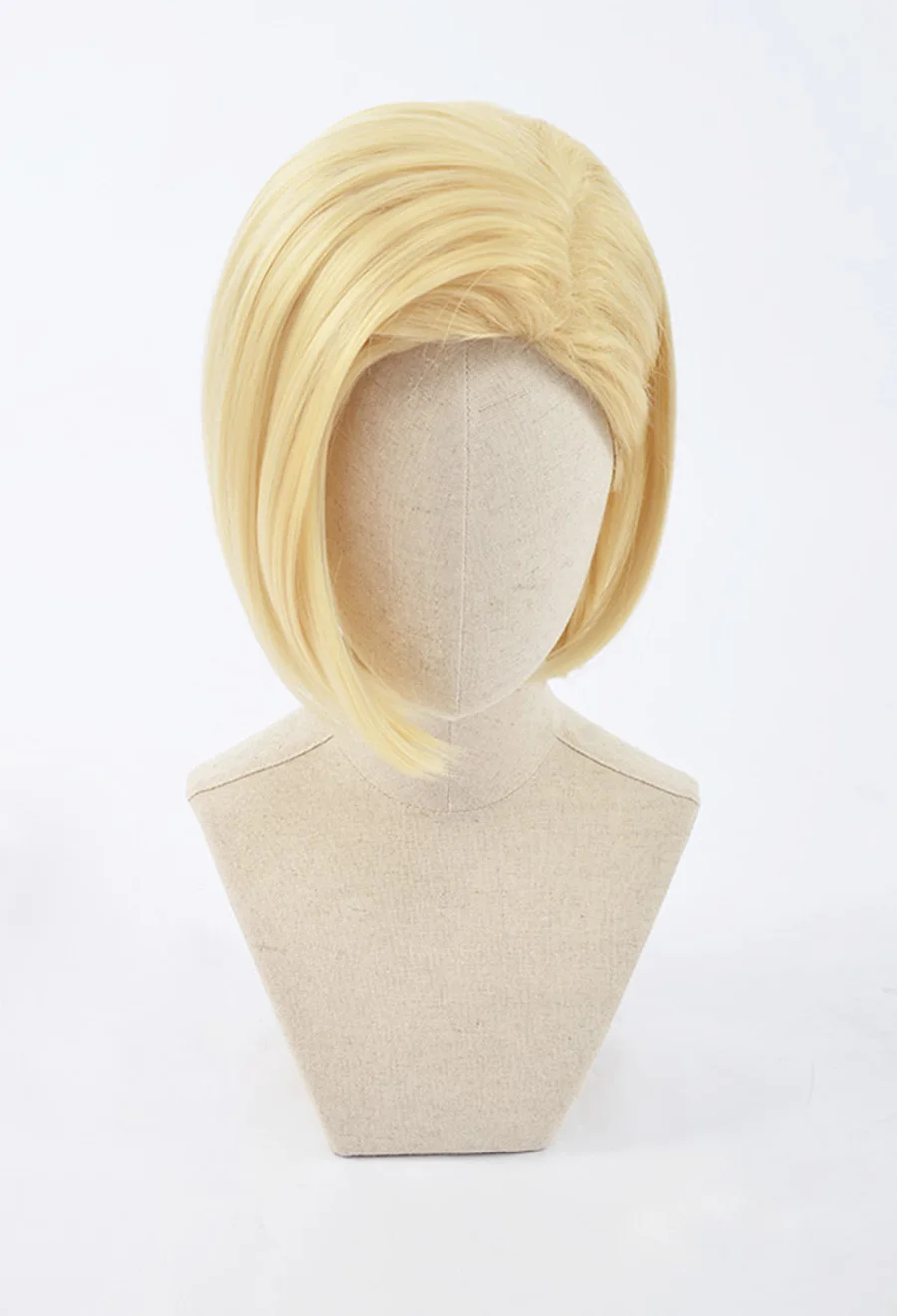 Heat Resistant Fiber Cosplay wig styling wig for refer to Dragon Ball Android 18