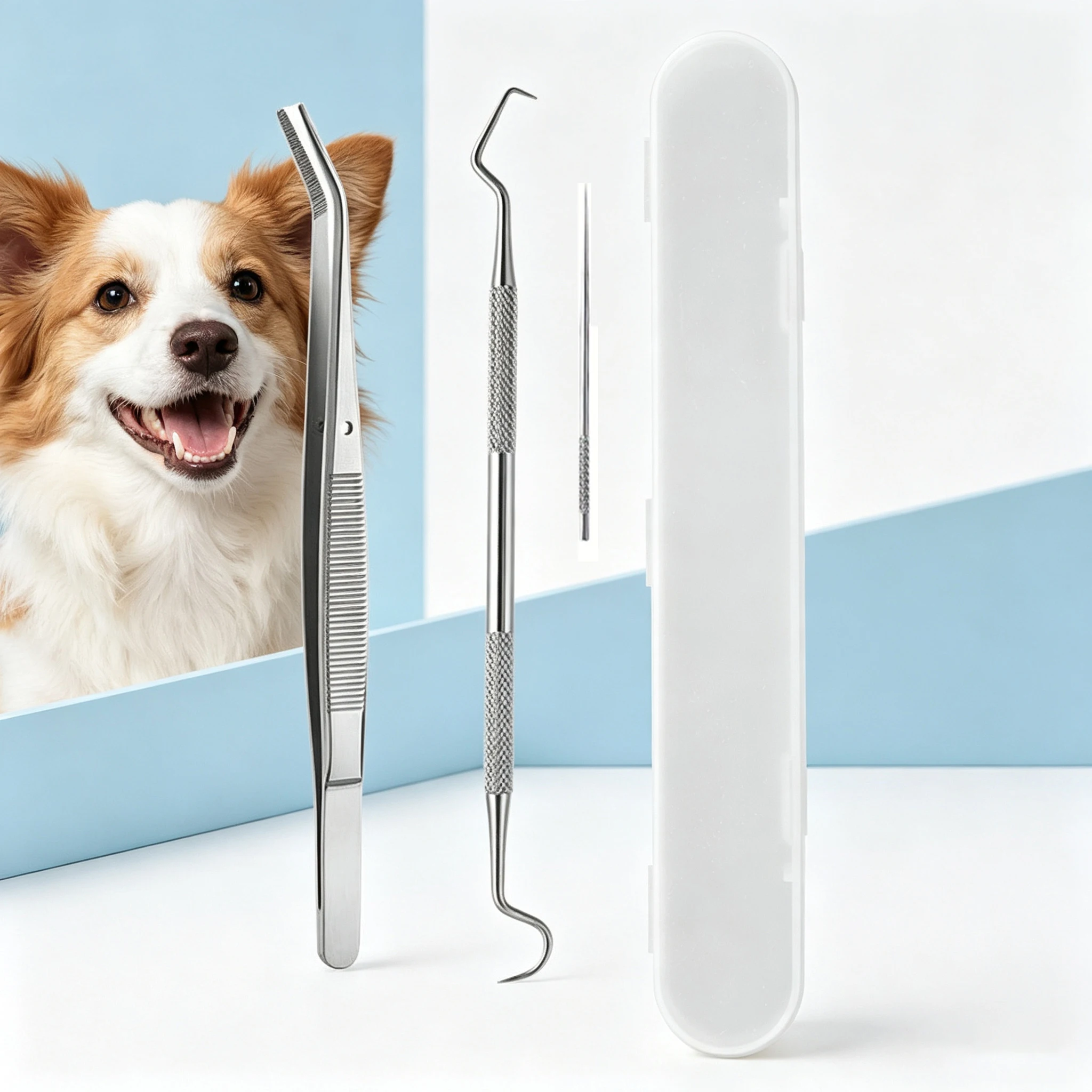 Dentist Tool Set, Precision Non-Slip Handle Design, Stainless Steel Dental Cleaning Tools, Portable Dental Cleaning Tools, Dental Tool Set, Dentist Tools, Basic Dental Cleaning Kit, with Storage Box, Home Dental Cleaning Self-Examination and Daily Care Tools