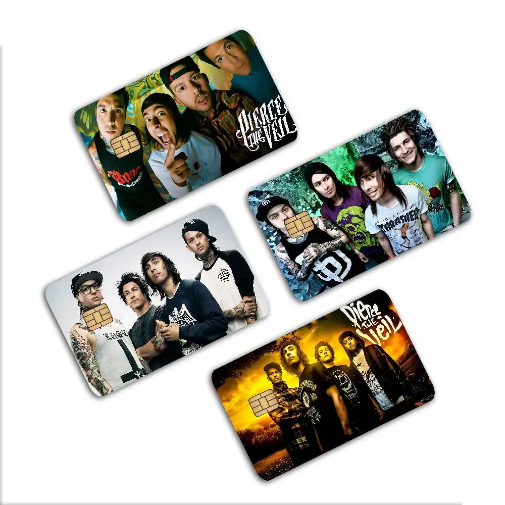 Rock Band P-PinK F-Floyd Game Film Cover Sticker Case for Small Chip Credit Debit Card Front Side