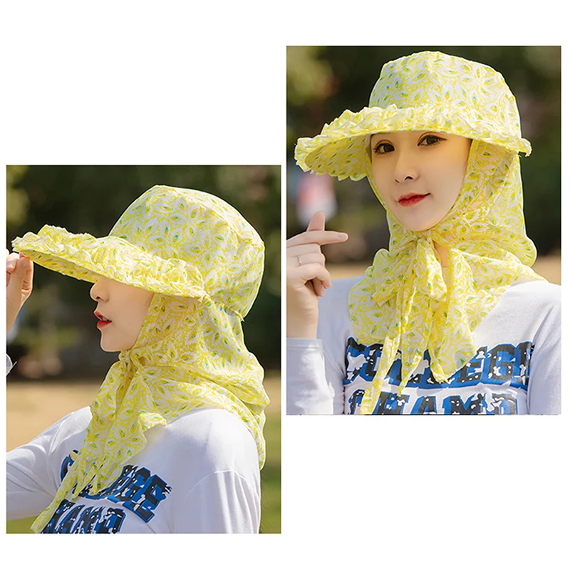 

Шляпа с принтом для сбора чая, защита от ультрафиолета, маска для лица, солнцезащитный козырек, шаль, кепка с широкими полями, защита от солнца, защита шеи, шляпа для верховой езды