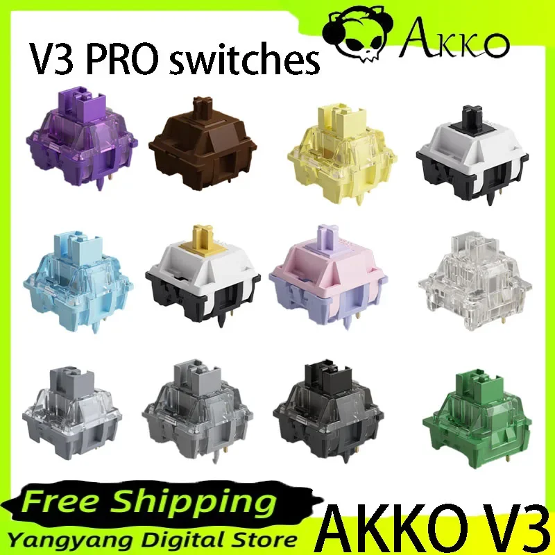 Akko V3 Pro Switches Tactile / Linear Switch for Mechanical Keyboard 45Pcs Pack Replaceable Outemu Gateron Cherry MX Keyswitch