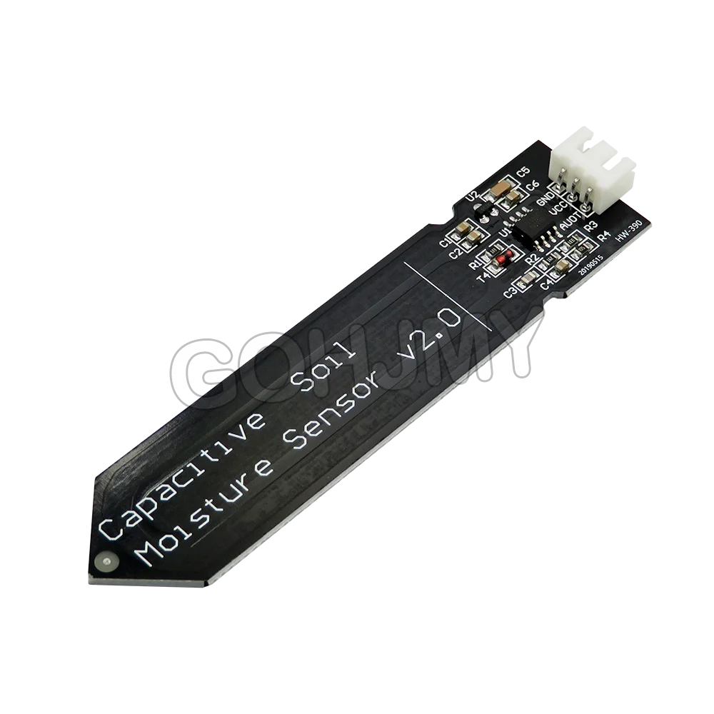 Емкостный модуль датчика влажности почвы, который нелегко к коррозии, широкий провод напряжения 3,3 ~ 5,5 В, устойчивый к коррозии с гравитацией для Arduino