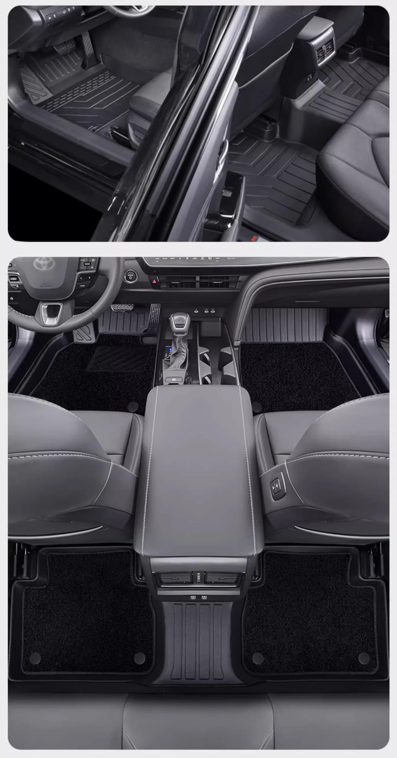 For Left-hand Drive Car Floor Mat Toyota Levin Frontlander Avalon Custom Fit Full Surround Foot Mat Interior Protection Liner