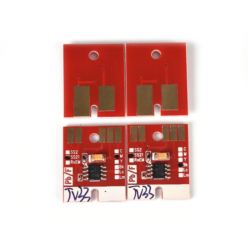 4colors Eco Solvent Plotter for Mimaki Permanent Chip  JV33 JV5 CJV30 Ink Cartridge Chip SB52 SB51 BS2 BS3 SS21 ES3 SS2 HS Chips
