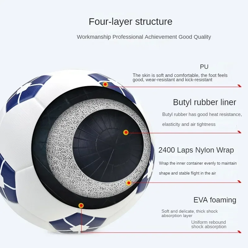 أنيمي الأزرق قفل Isagi Yoichi كرات القدم حجم 5 أطفال بولي Material المواد سلس الهدف فريق في الهواء الطلق مباراة لعبة كرة القدم التدريب بالون #4