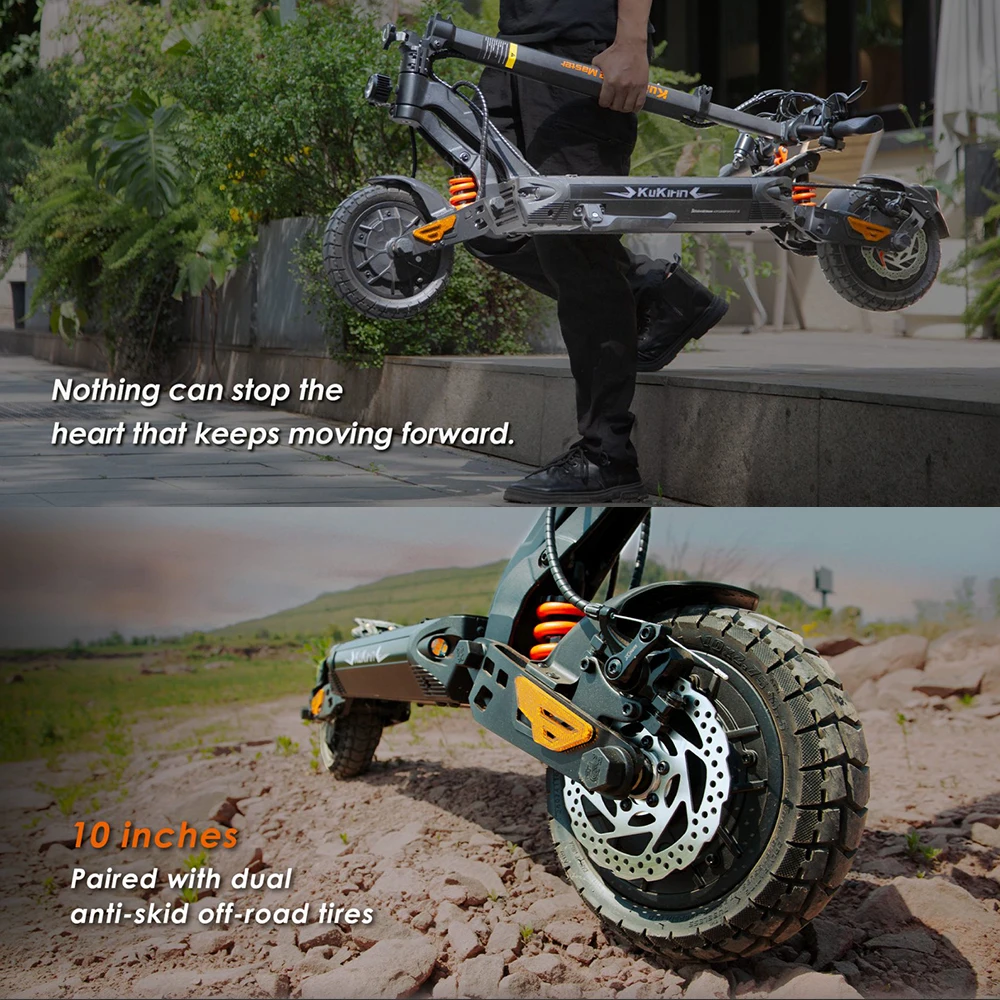 Kukirin G2 Master Foldable Electric engine Electric Soot 52V 20.8Ah li-ion battery maximum speed 60 km/h range 70km