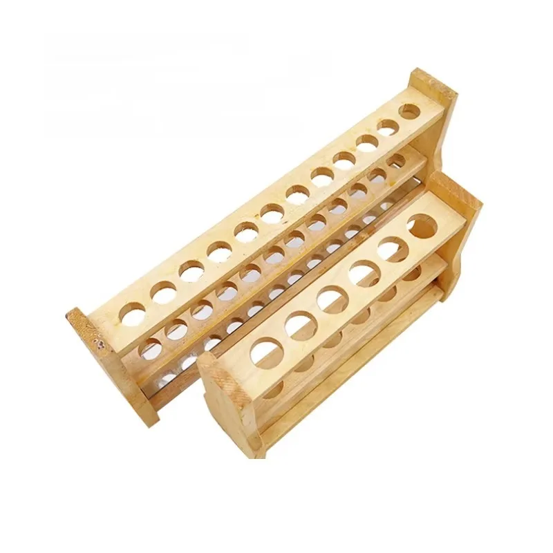 Wooden Colorimetric Tube Rack Laboratory Test  6 and 12 Holes 10ml 25ml 50ml 100ml Colorimetric Tube Rack